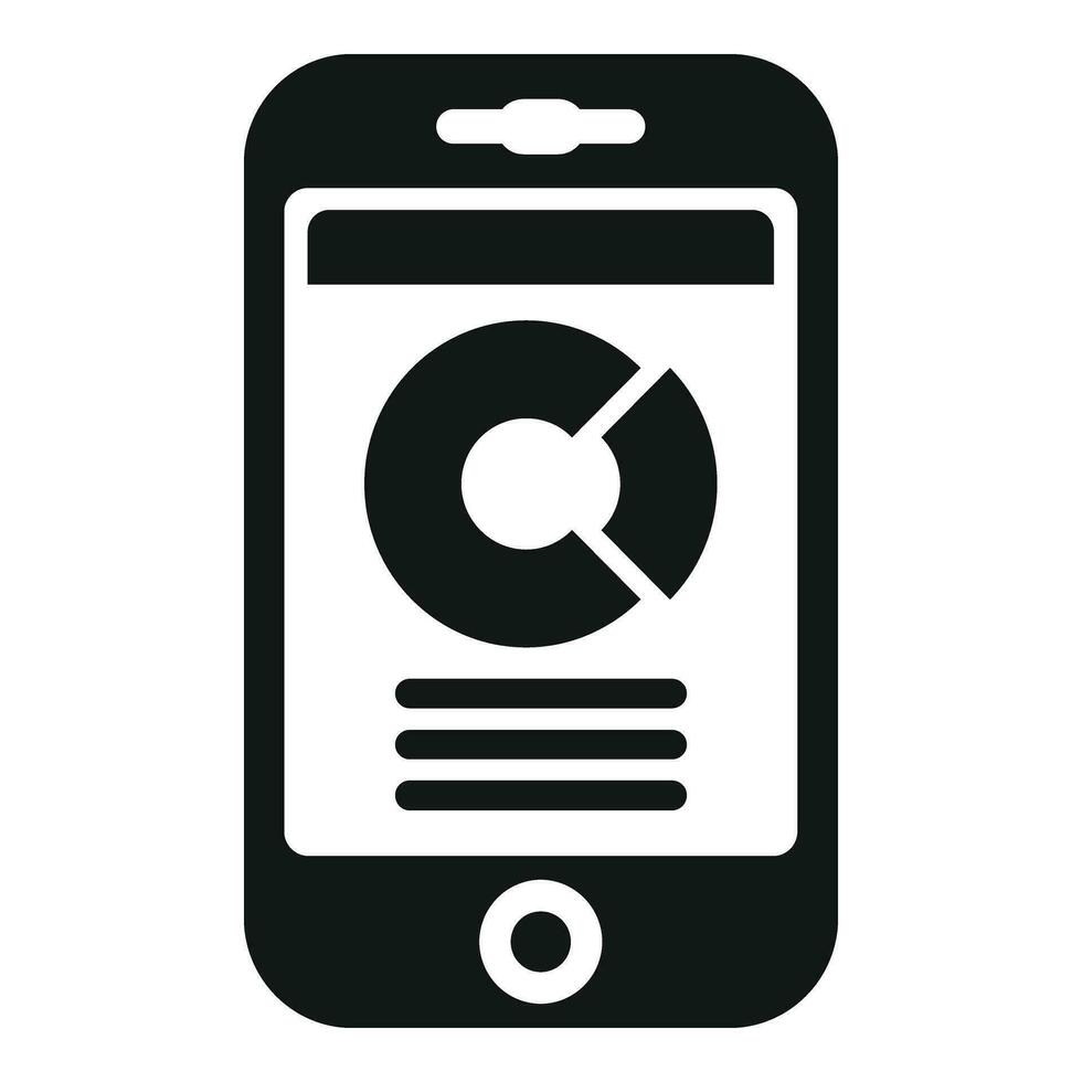 Finance smartphone icon simple vector. Balance finance vector