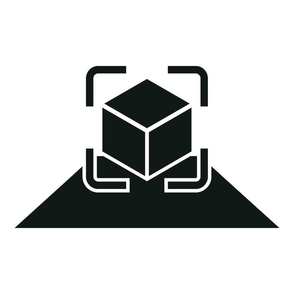 Augmented reality space icon simple vector. Vr device vector