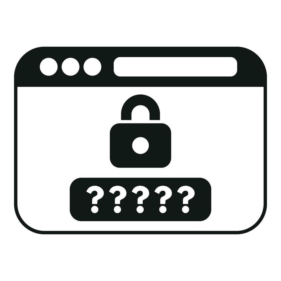 Anonymous web surfing page icon simple vector. Mark person vector