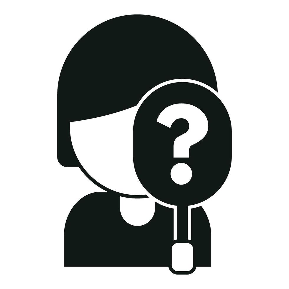 Anonymous person icon simple vector. Hidden human vector