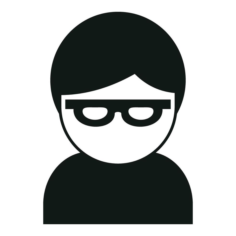 Hidden avatar icon simple vector. Mark person customer vector