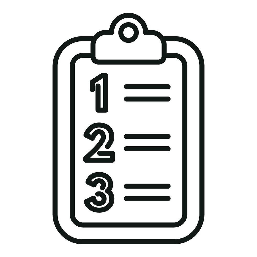 Self to do realization points icon outline vector. Victory success vector