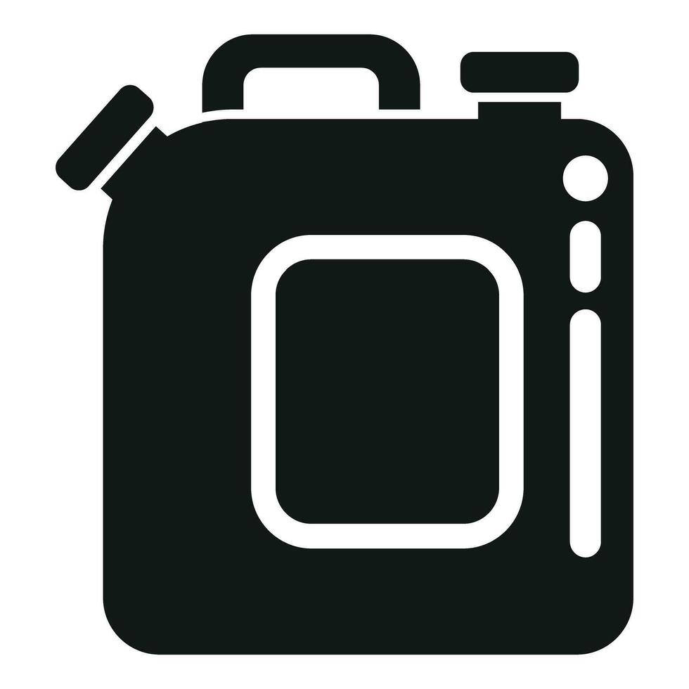 Double kerosene canister icon simple vector. Burner oil energy vector