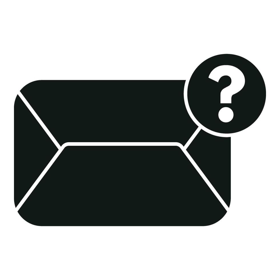 Anonymous mail icon simple vector. New hidden message vector