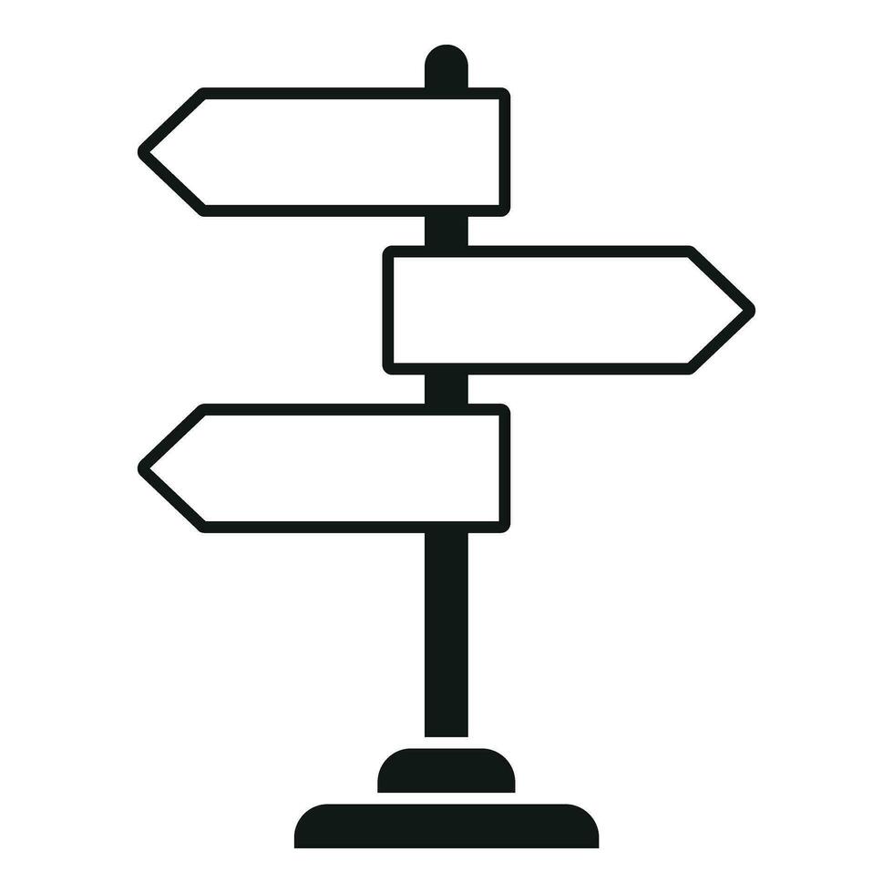 Realization direction icon simple vector. Purpose vision business vector