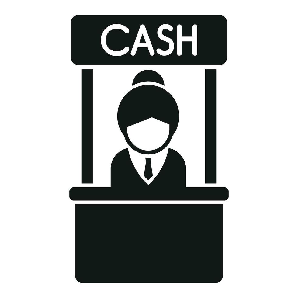 Cash bank kiosk icon simple vector. Credit money vector