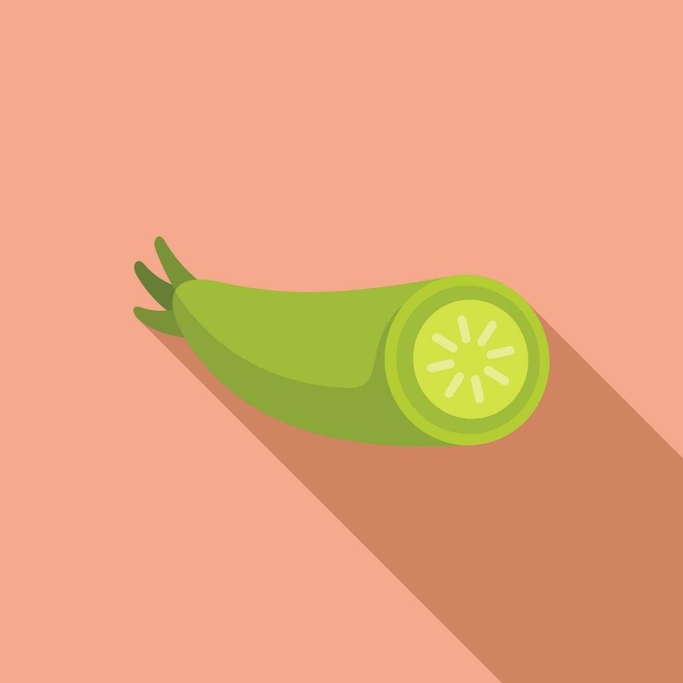 wasabi raíz planta icono plano vector. verde comida sano vector