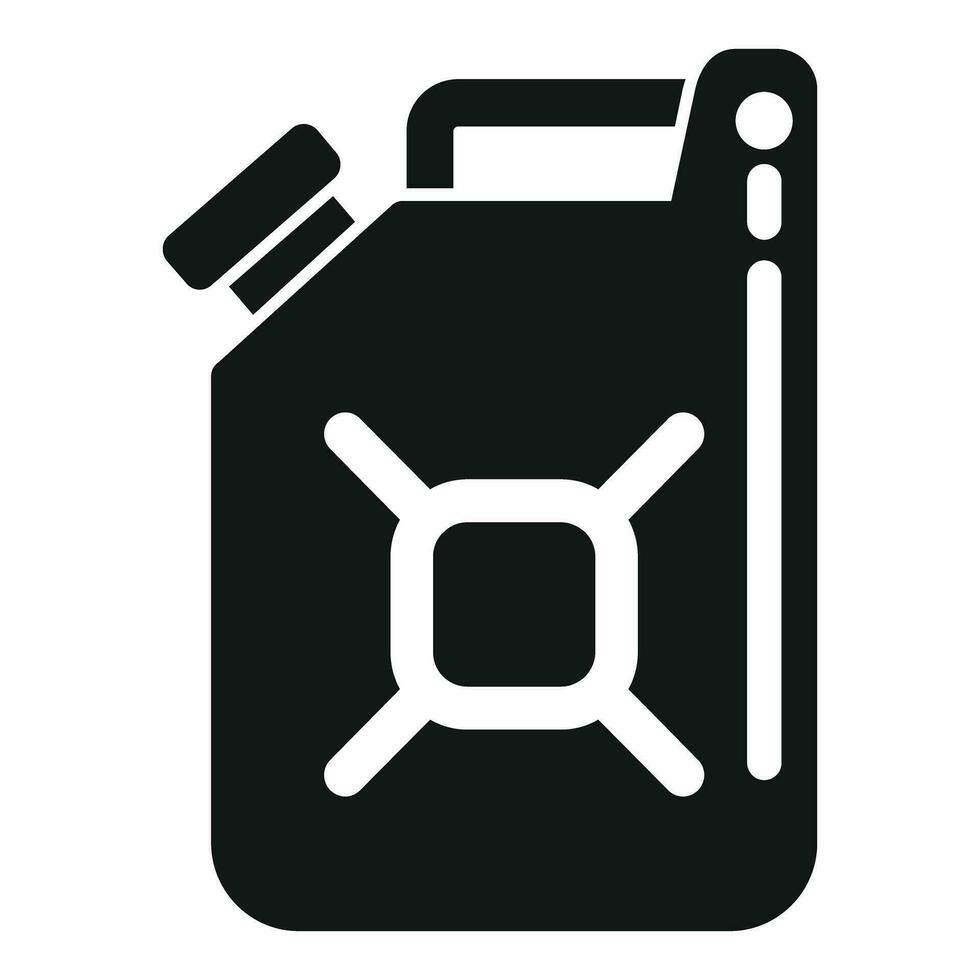 Metal kerosene canister icon simple vector. Camp handle pot vector