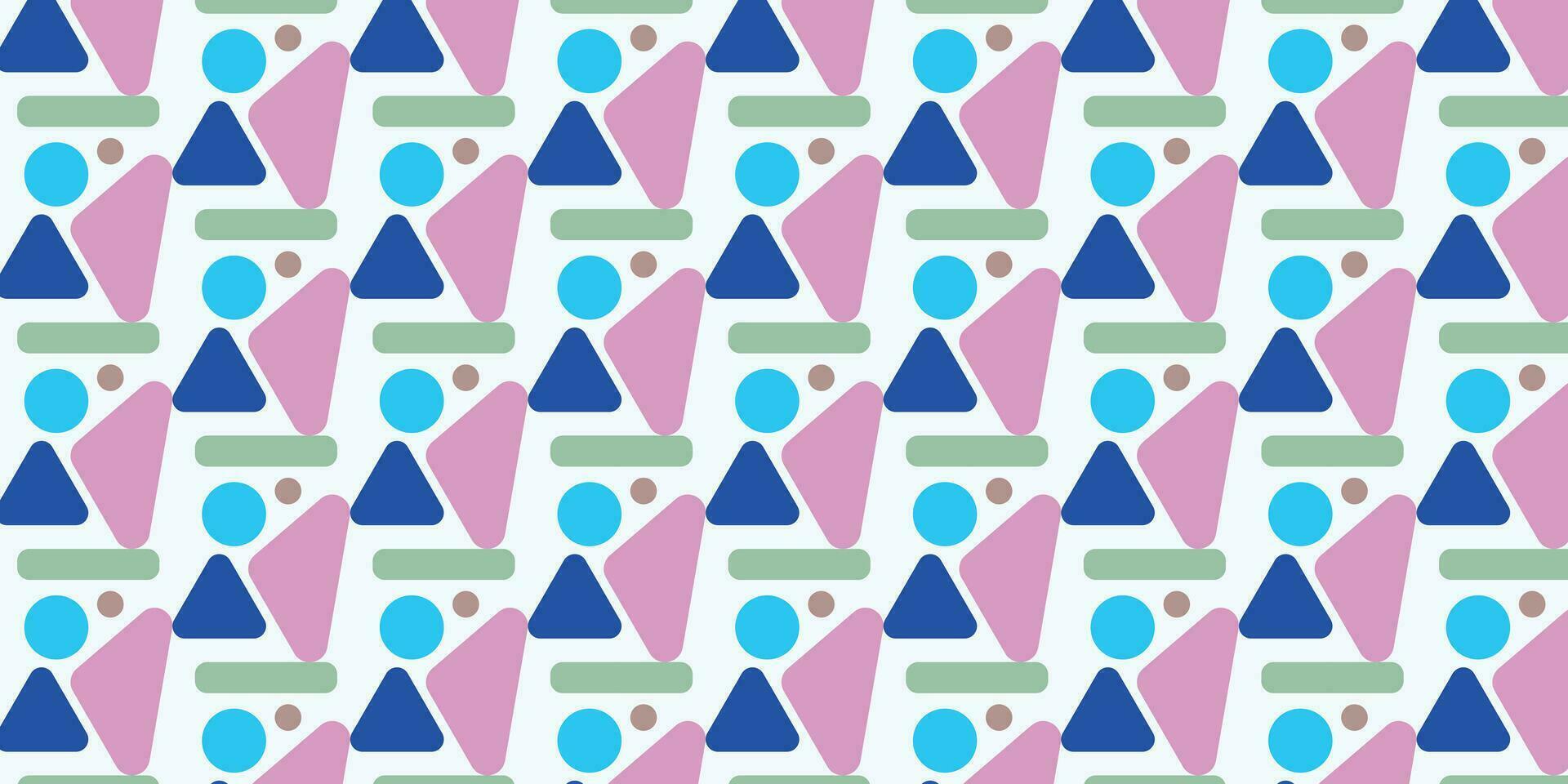 Different shapes pattern vector