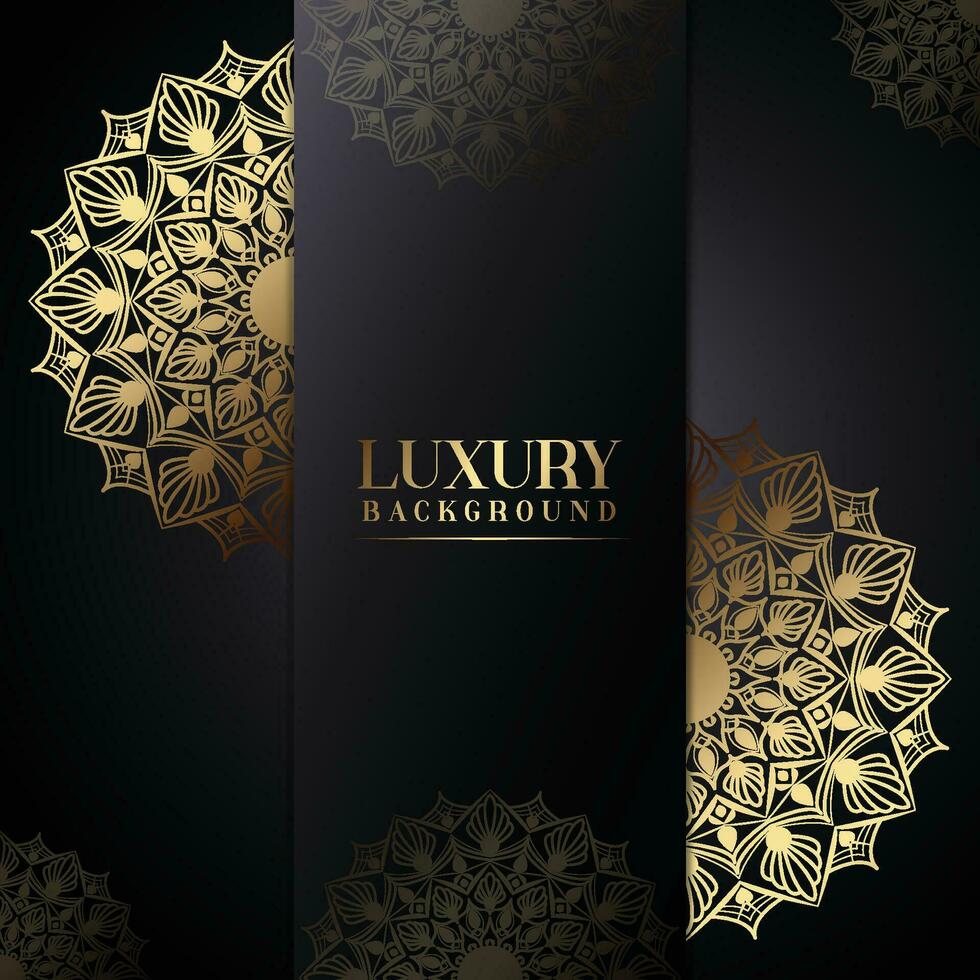 Luxury abstract background with gradient golden effects vector