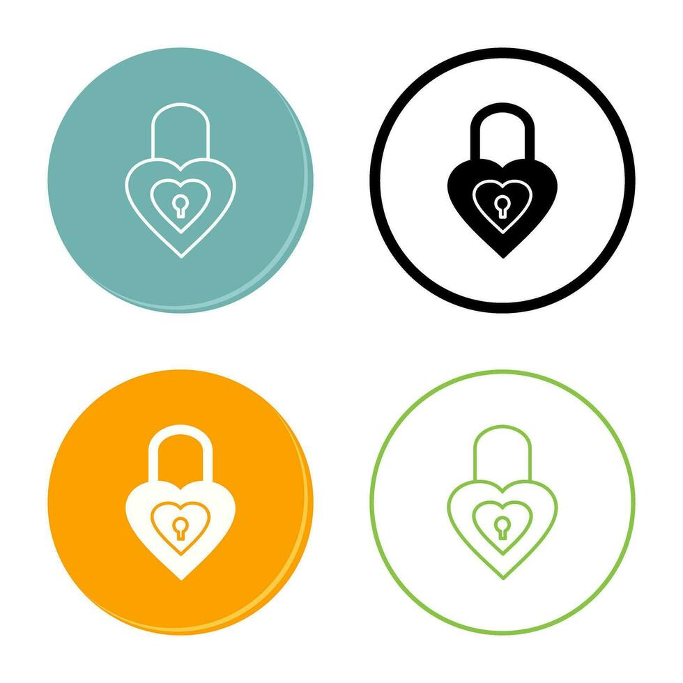 Unique Lock Vector Icon