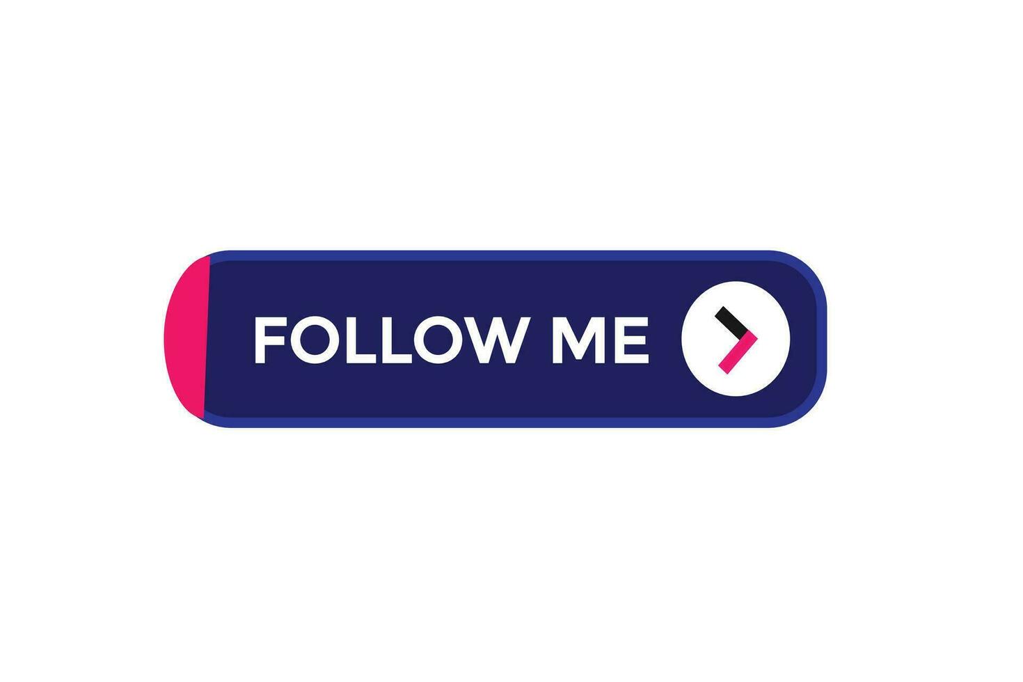 new follow me website, click button, level, sign, speech, bubble  banner, vector