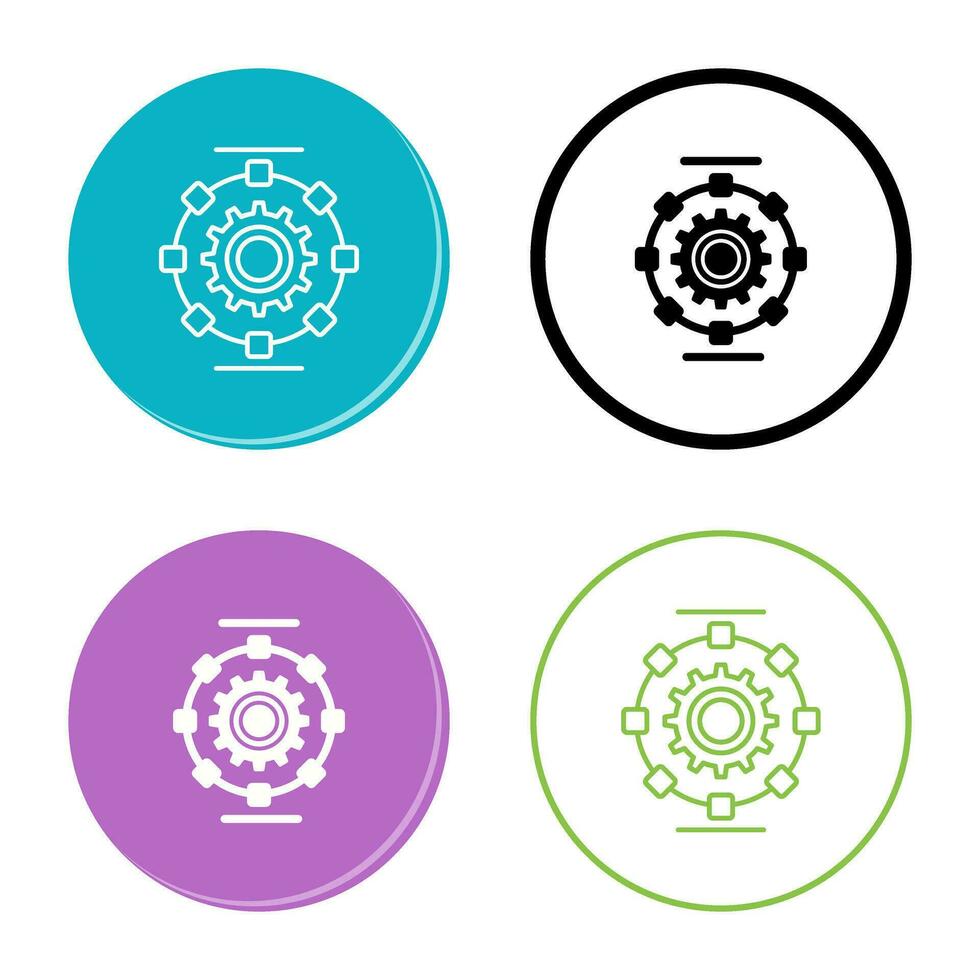 Automated Process Vector Icon