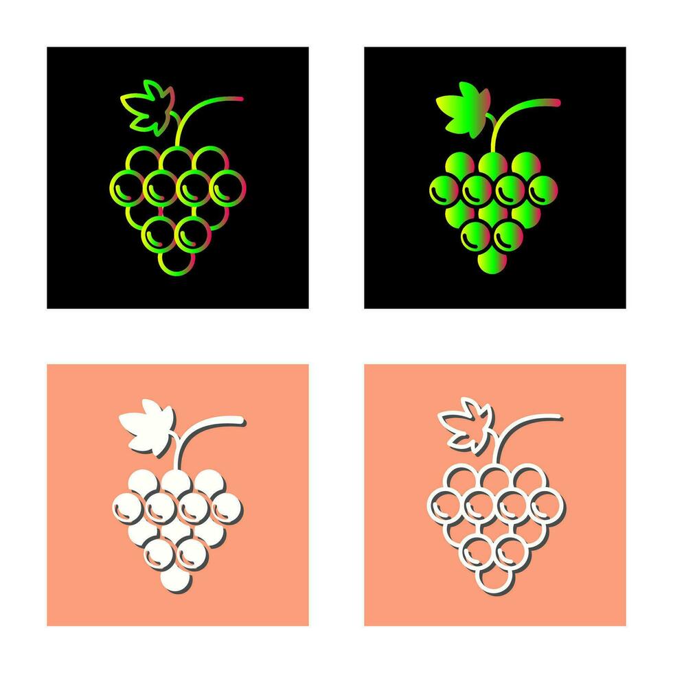 Grapes Vector Icon