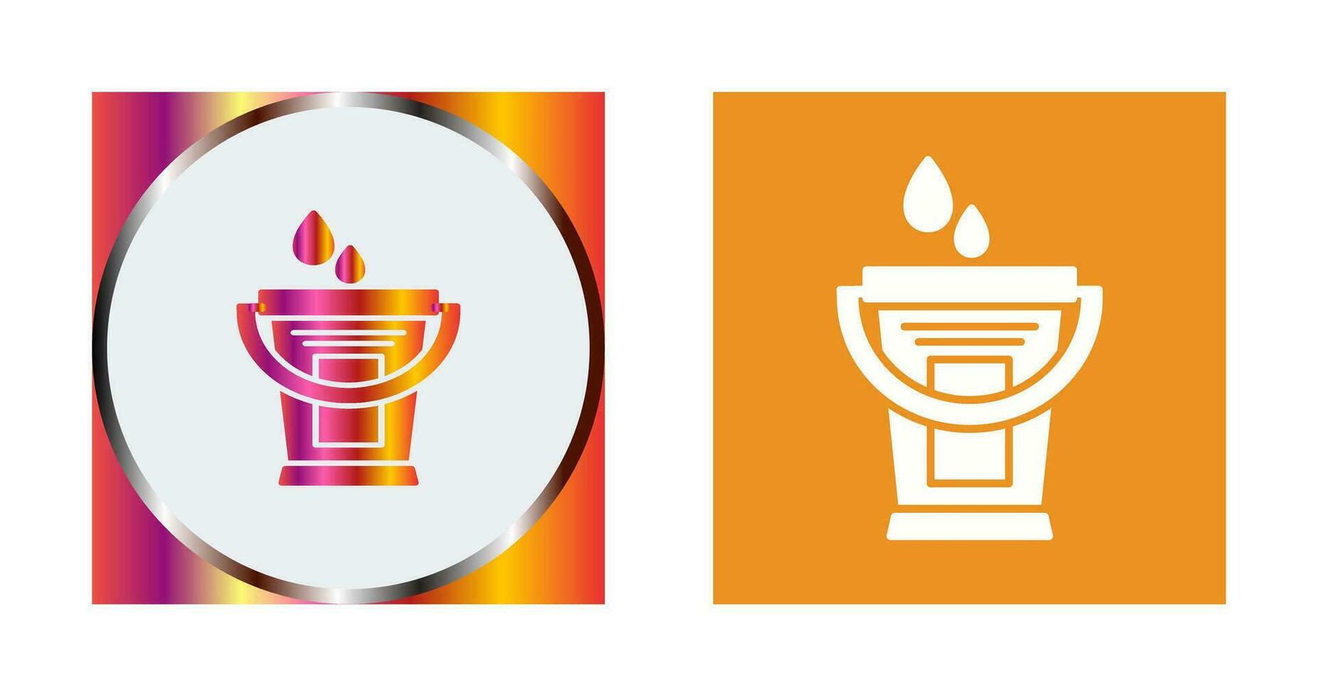 Water Bucket Vector Icon