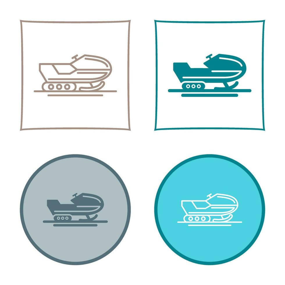 Snowmobile Vector Icon