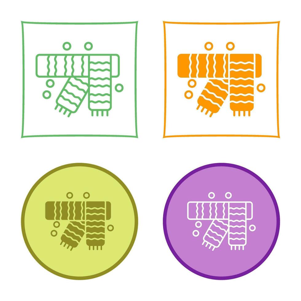 Winter Scarf Vector Icon
