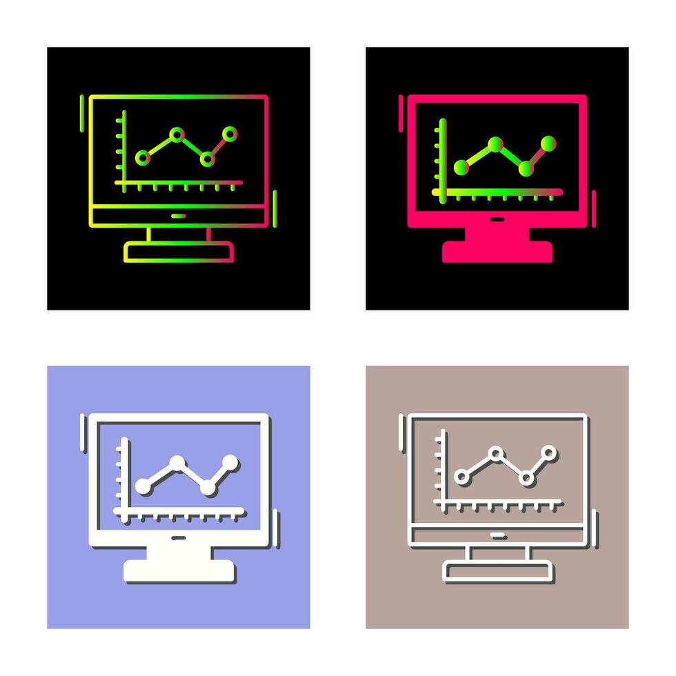 Line Chart Vector Icon