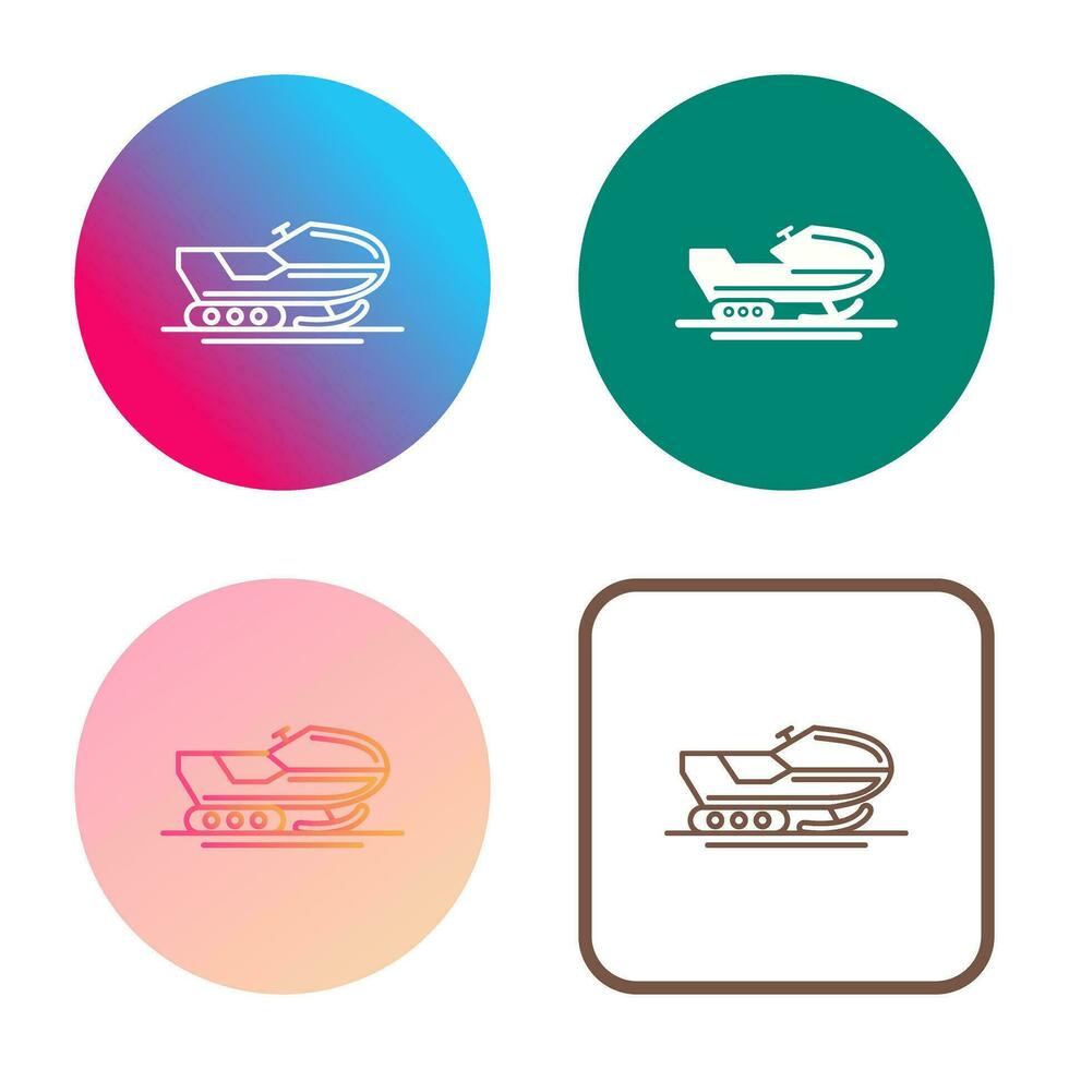 Snowmobile Vector Icon