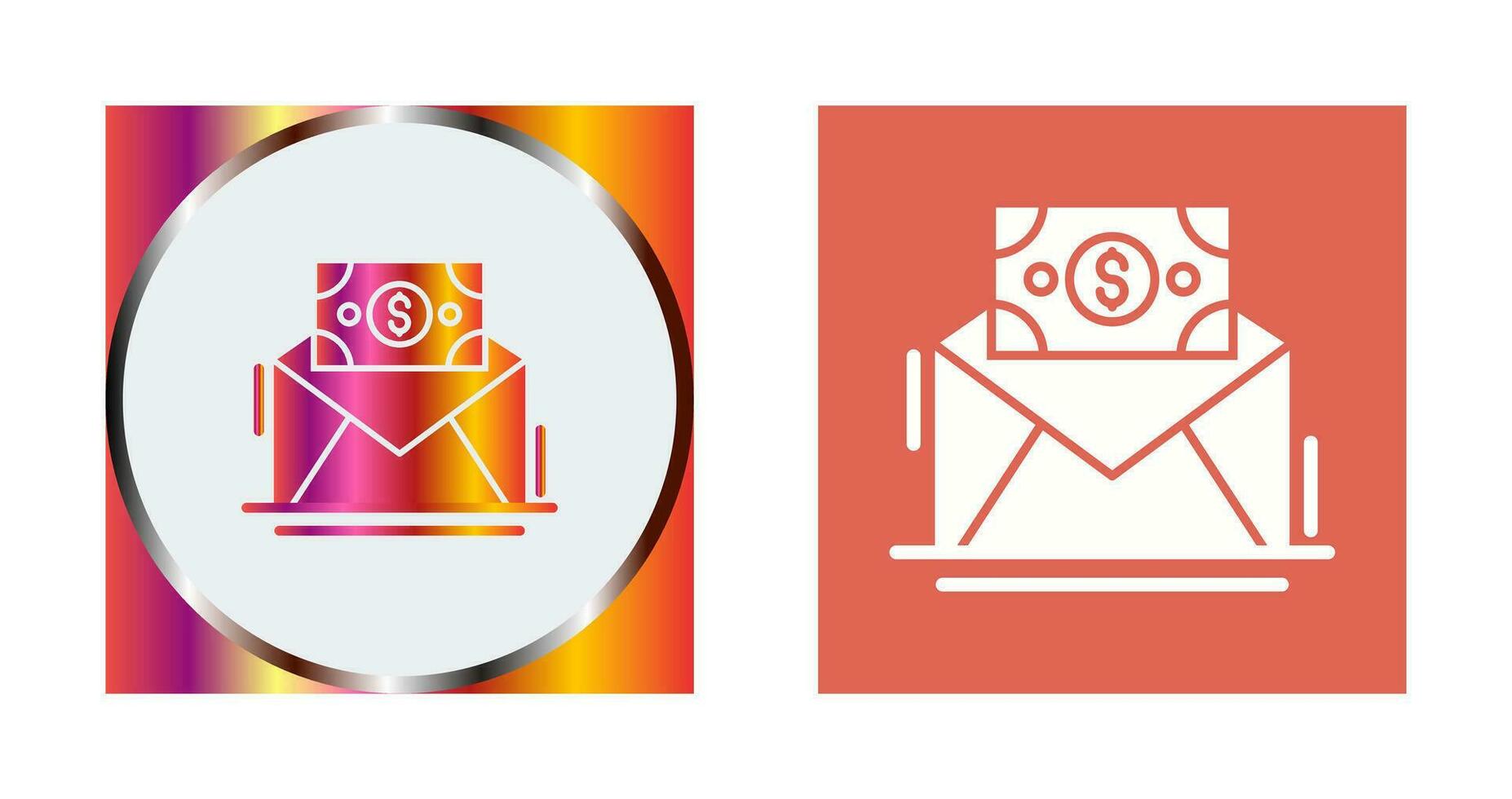 Mail Coin Vector Icon