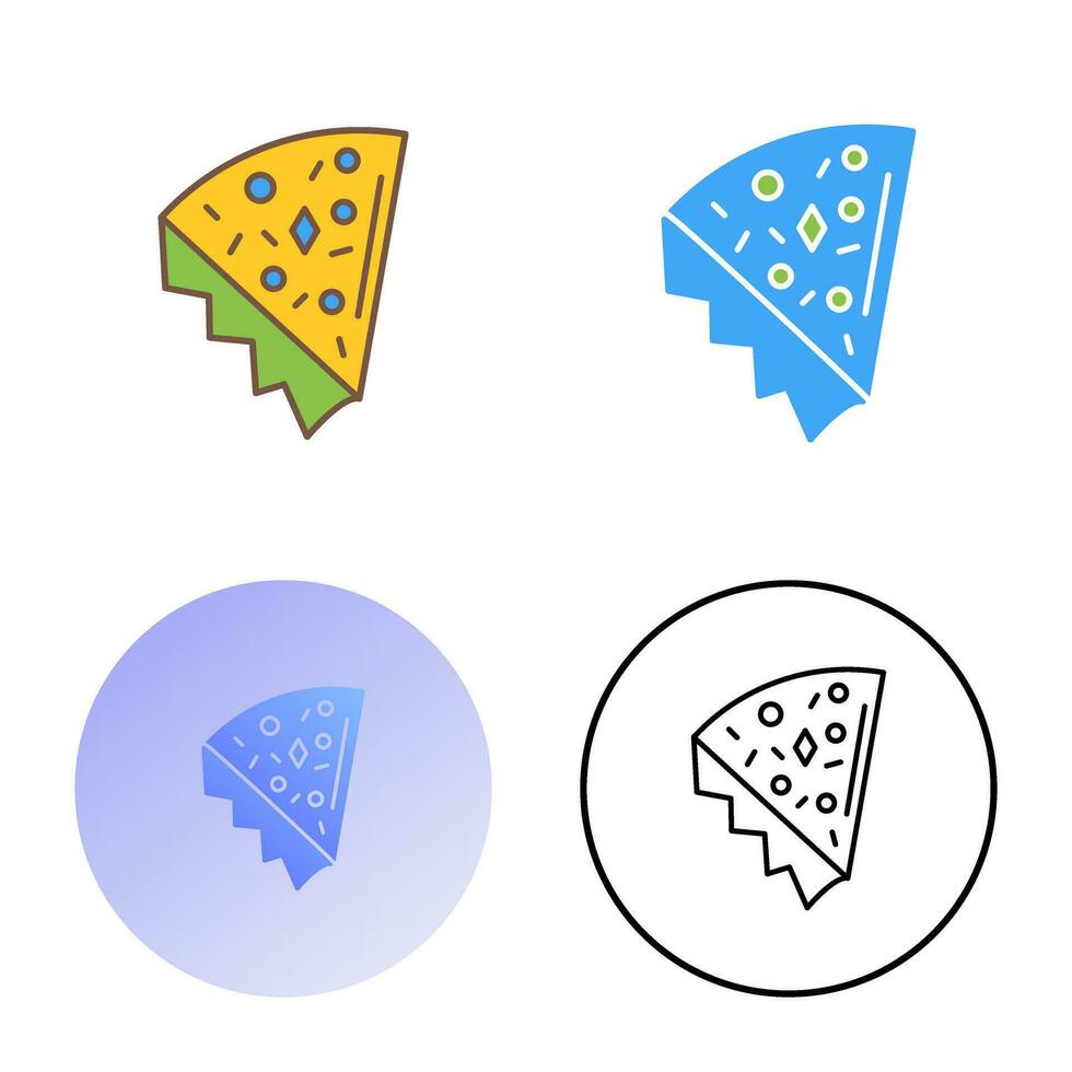 icono de vector de rebanada de pizza