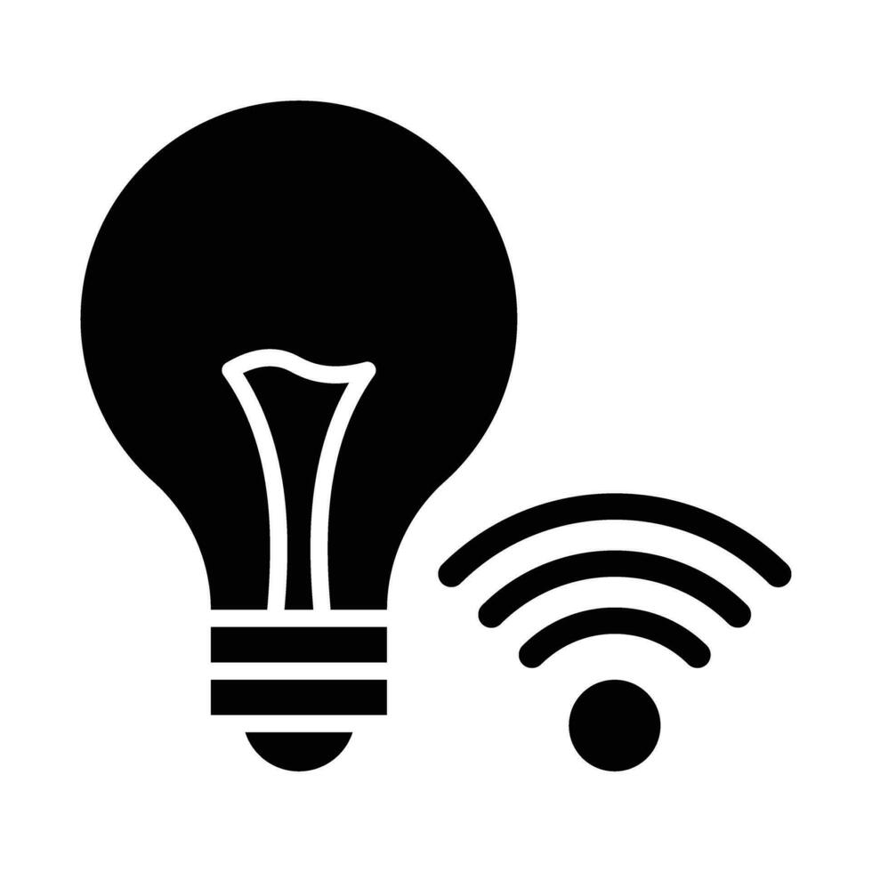 Smart Light Vector Glyph Icon For Personal And Commercial Use.