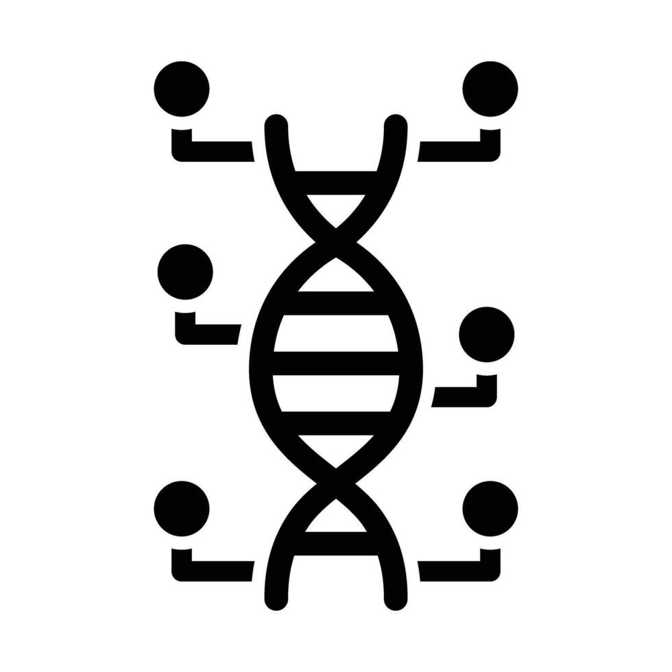 Genetic Modification Vector Glyph Icon For Personal And Commercial Use.