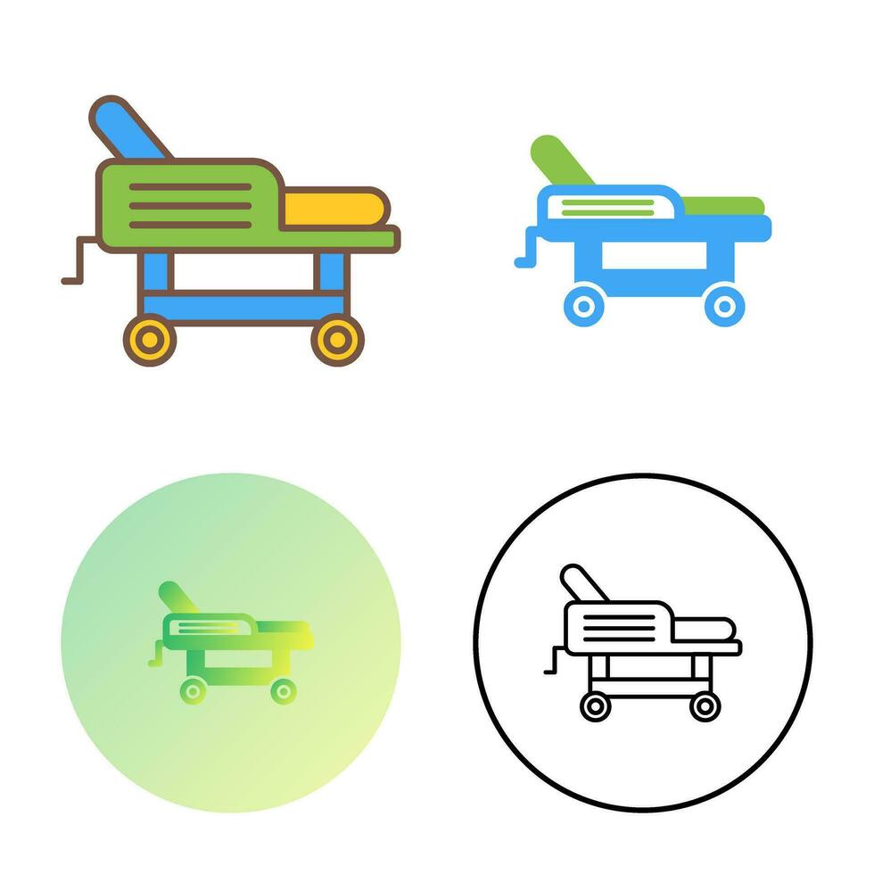 Hospital Bed Vector Icon