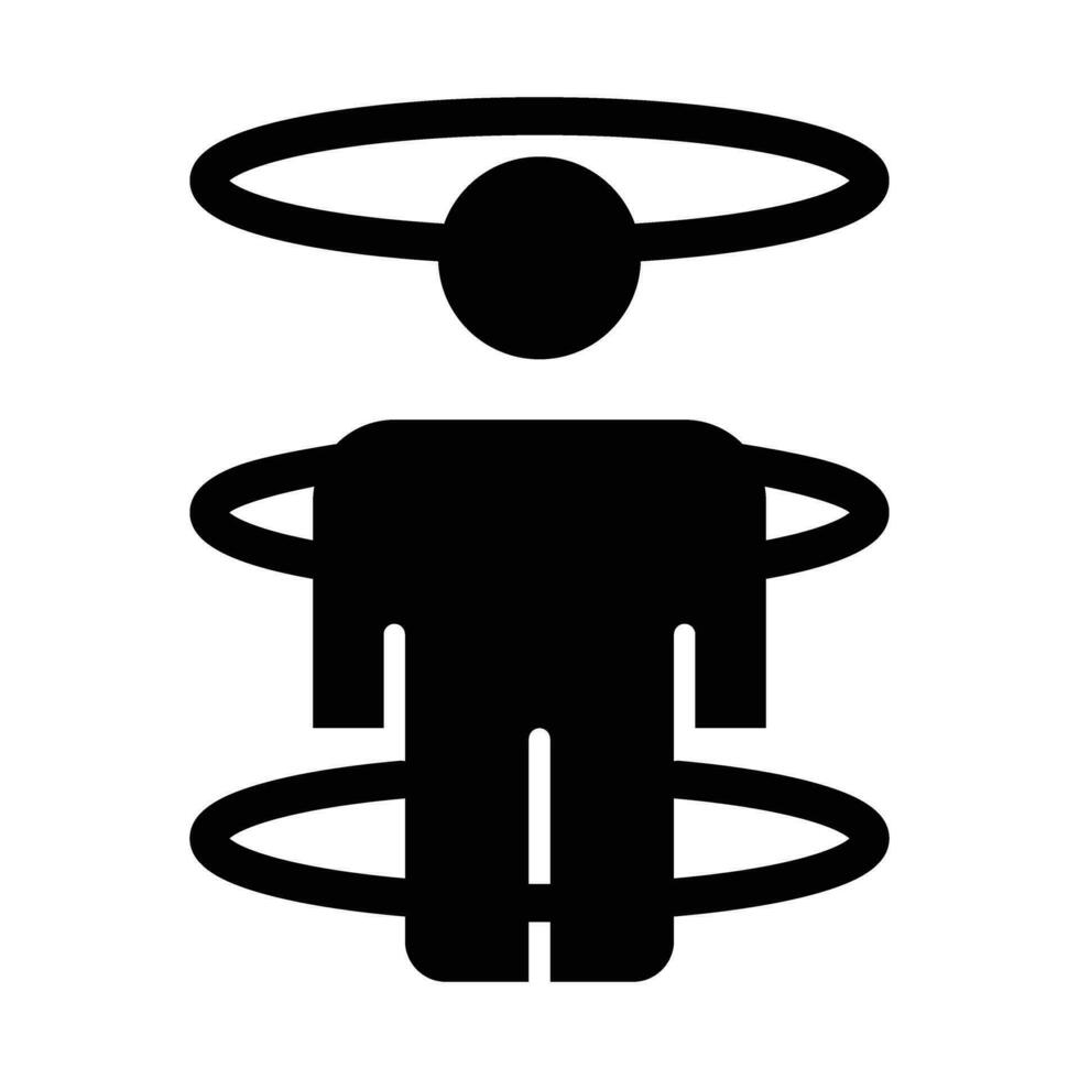 Teleportation Vector Glyph Icon For Personal And Commercial Use.