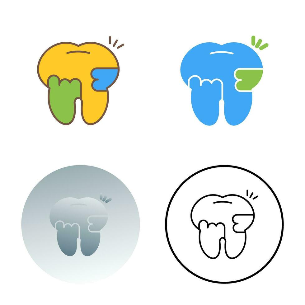 Toothache And Plaque Vector Icon