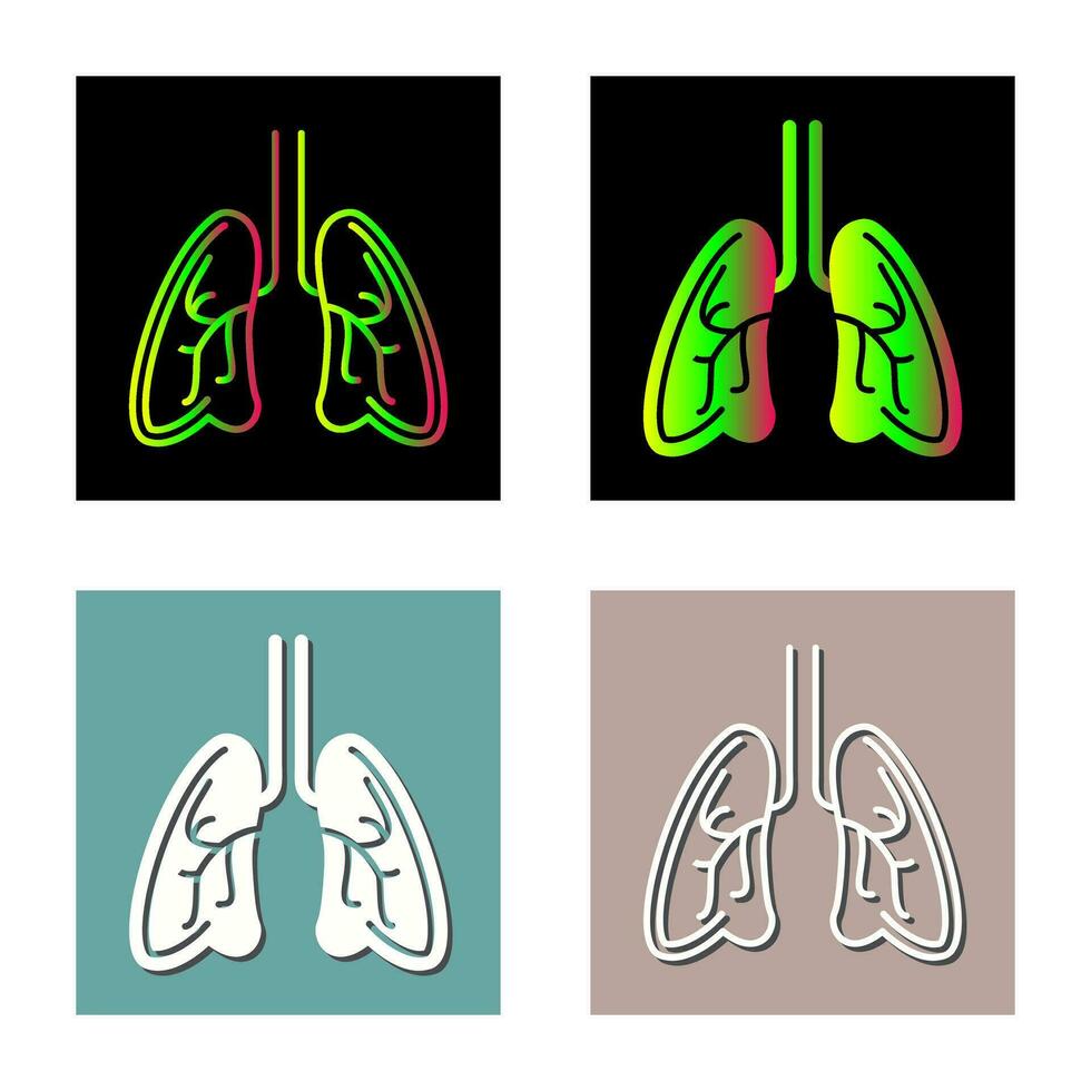 icono de vector de pulmones