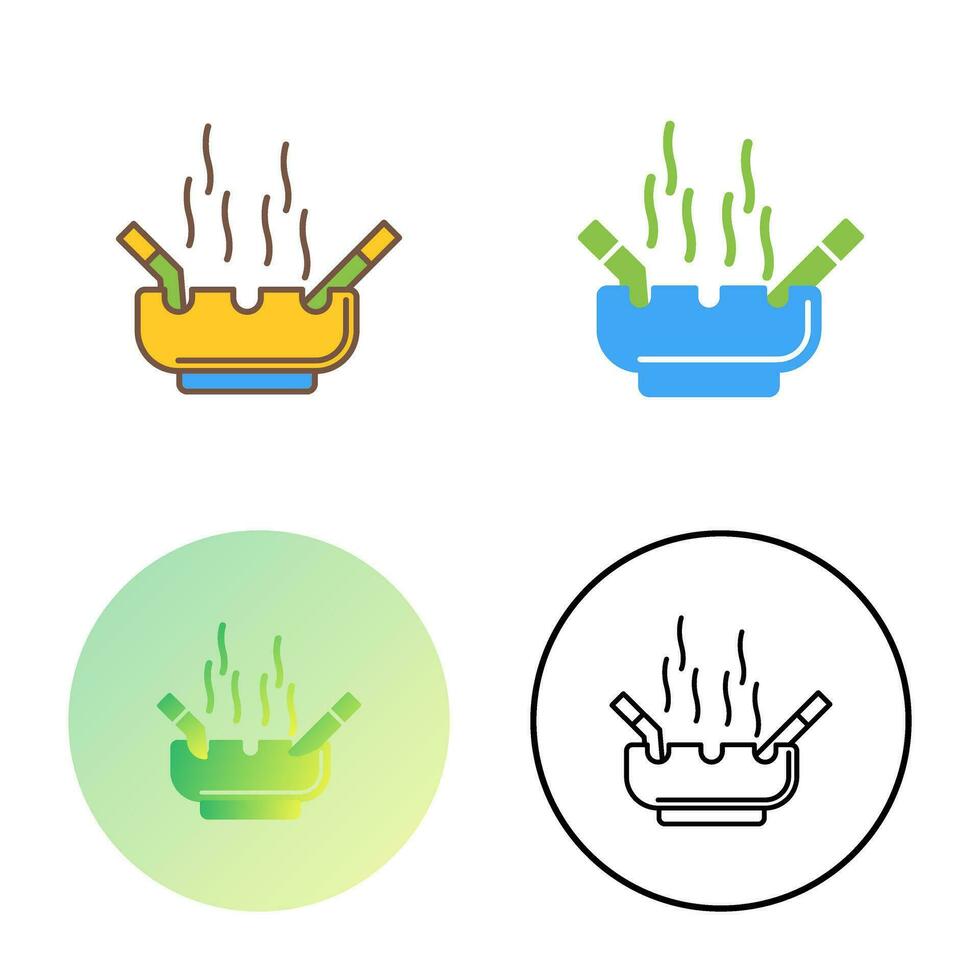 Ashtray Vector Icon