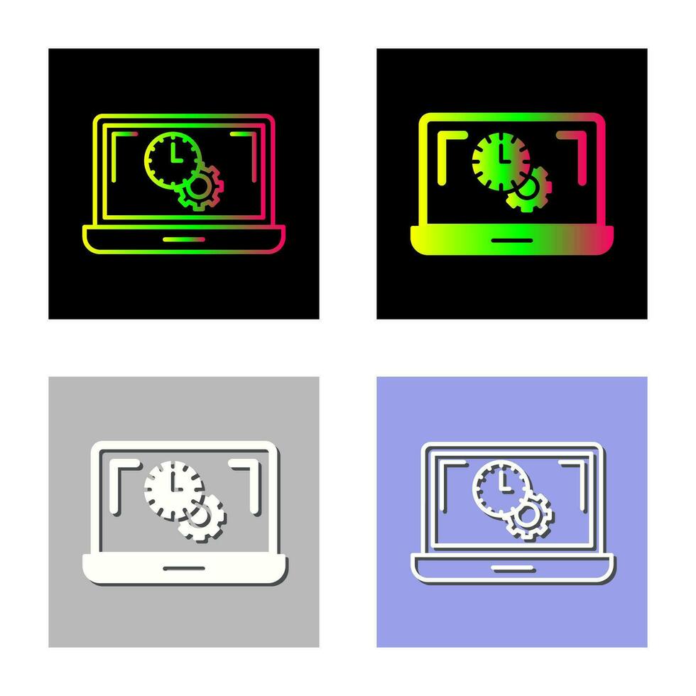 Flex Time Vector Icon