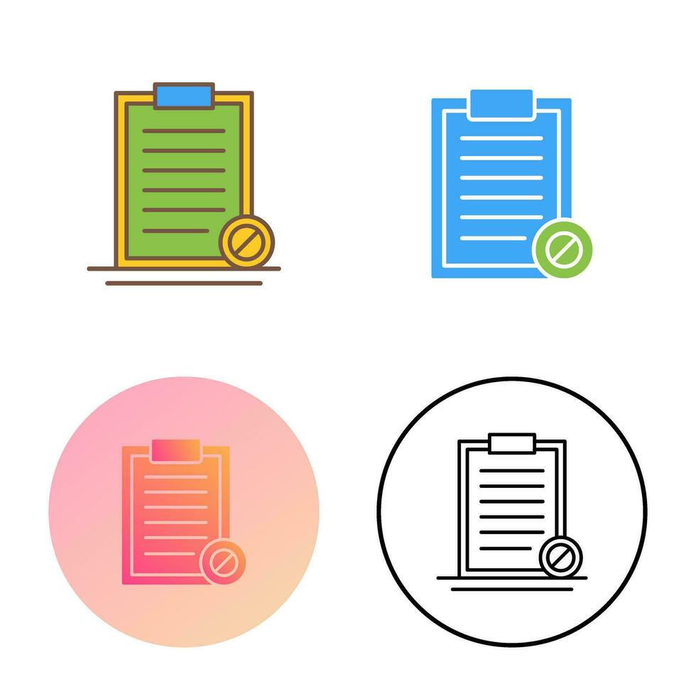 Prohibition Vector Icon