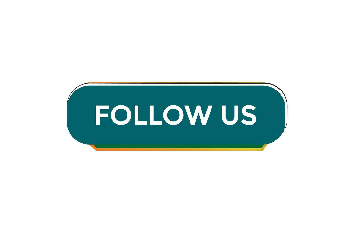 new follow us website, click button, level, sign, speech, bubble  banner, vector
