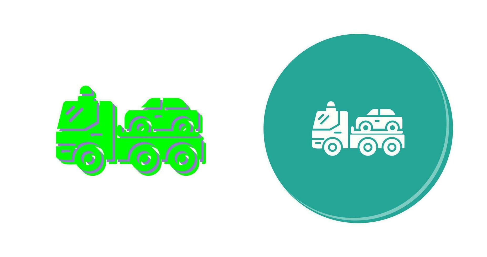 Tow Truck Vector Icon