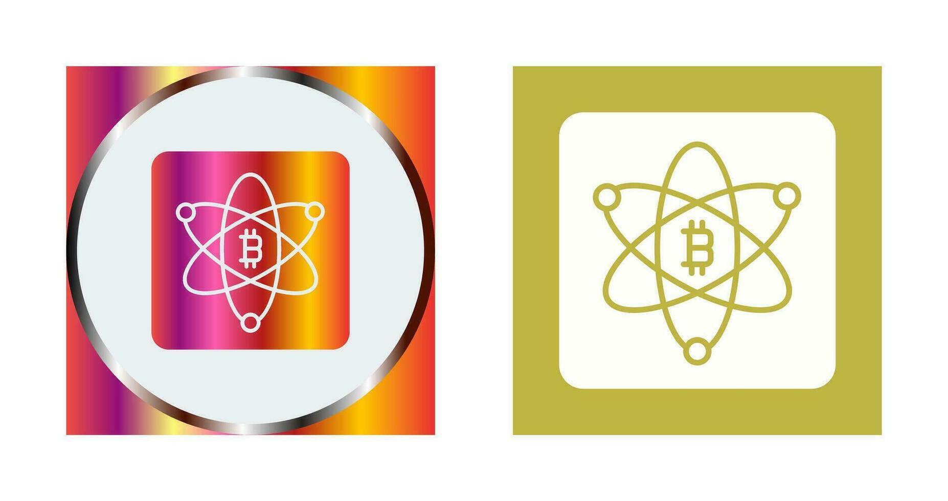 Bitcoin Science Vector Icon