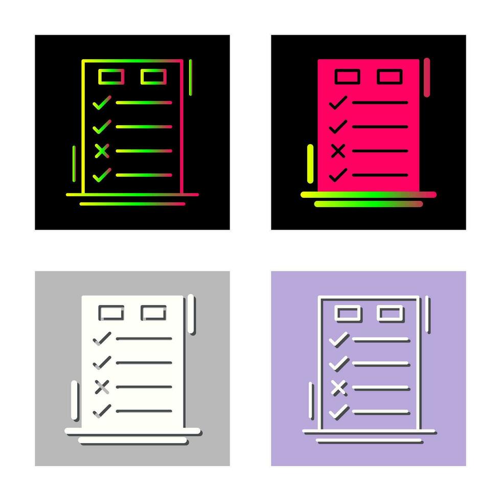 Today to Done CheckList Vector Icon