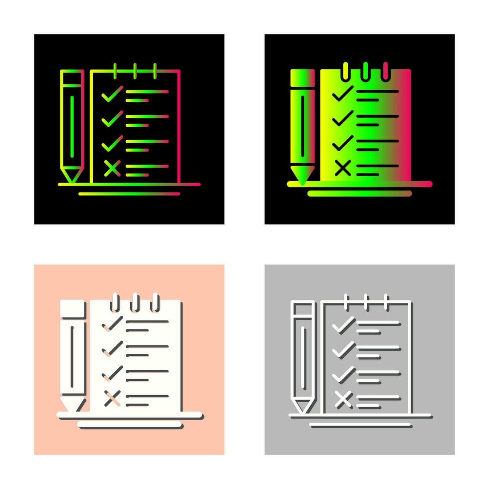 Survey Checklist Vector Icon