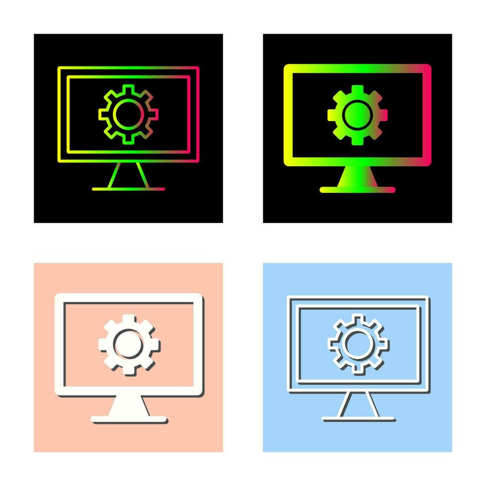 Monitor Screen Vector Icon 34126607 Vector Art at Vecteezy