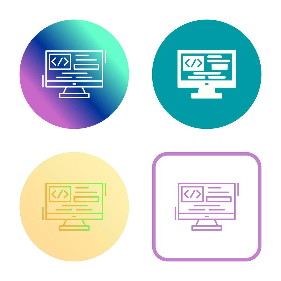 Coding Vector Icon