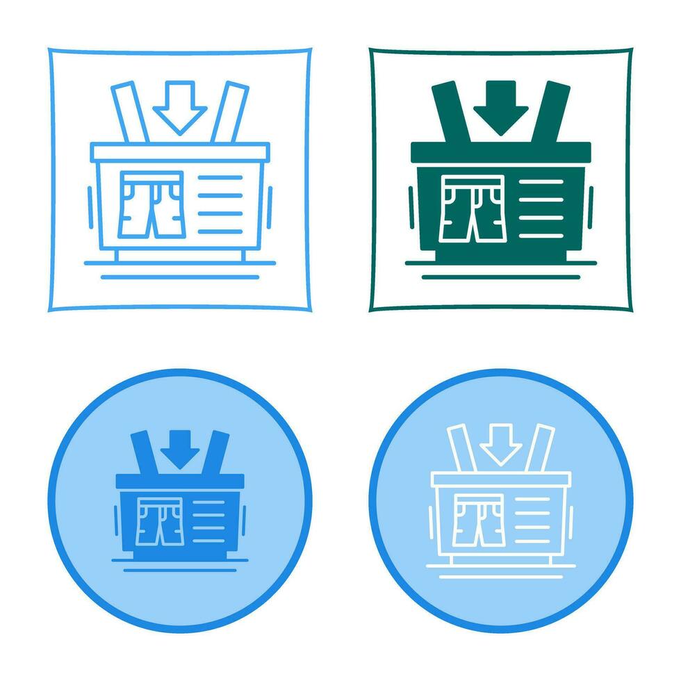 Shopping Basket Vector Icon