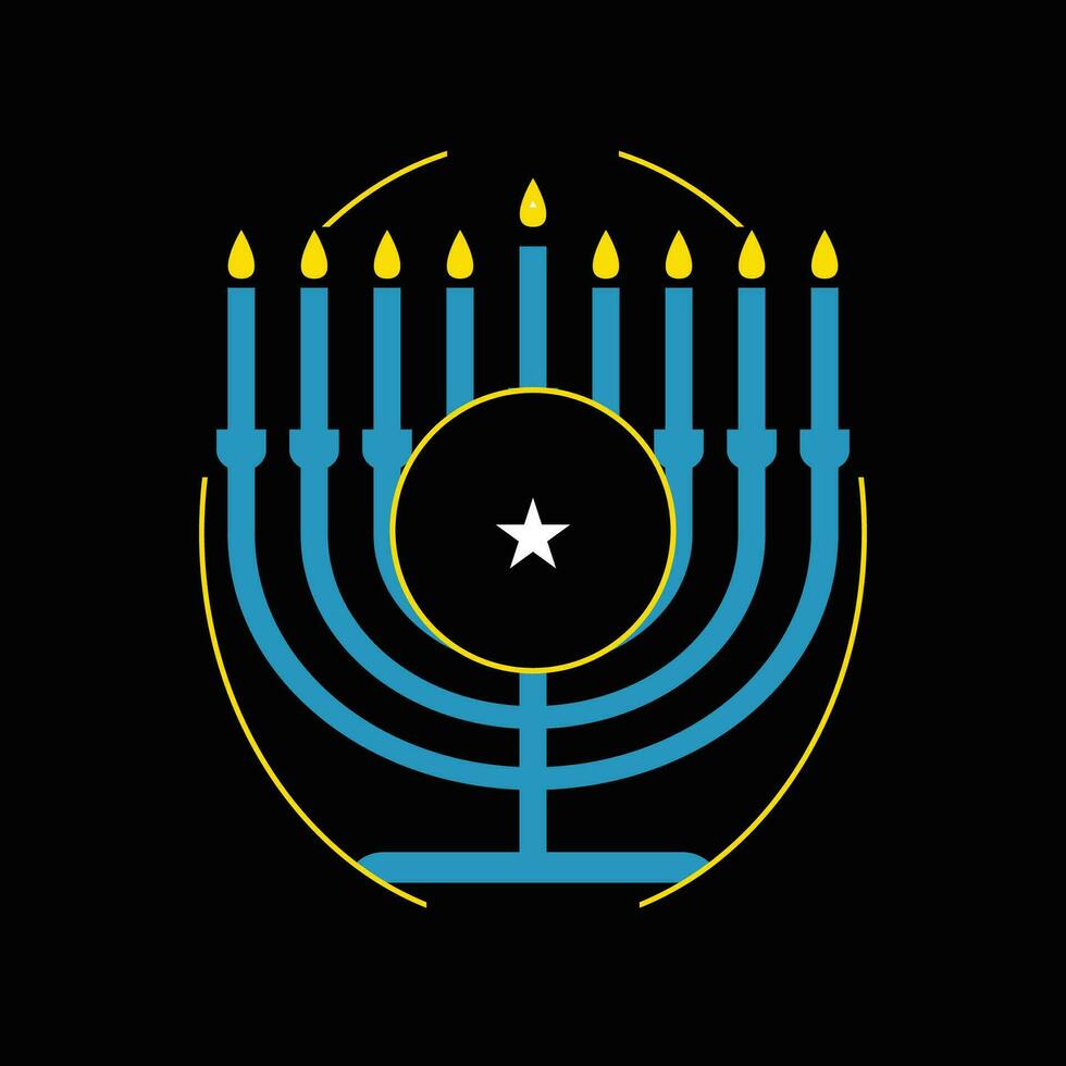 Hanukkah Day T Shirt Design. vector