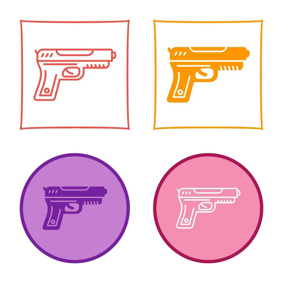 icono de vector de pistola