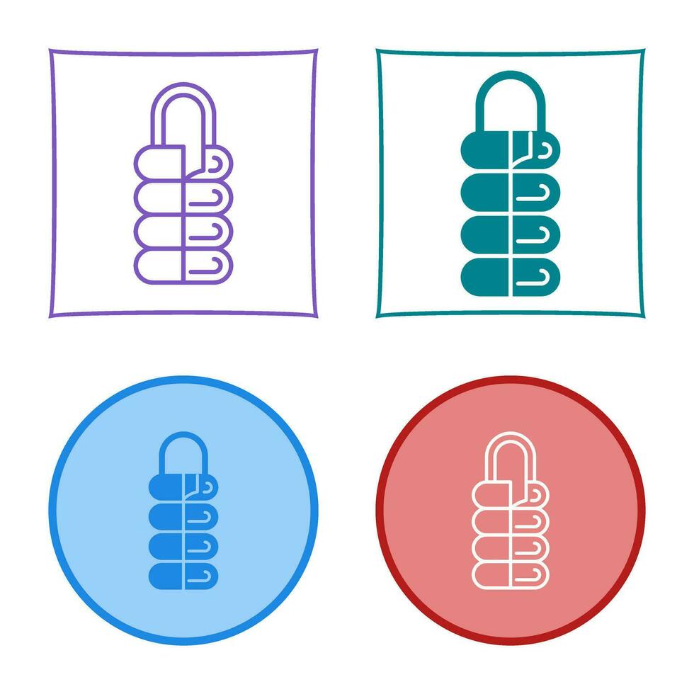icono de vector de saco de dormir