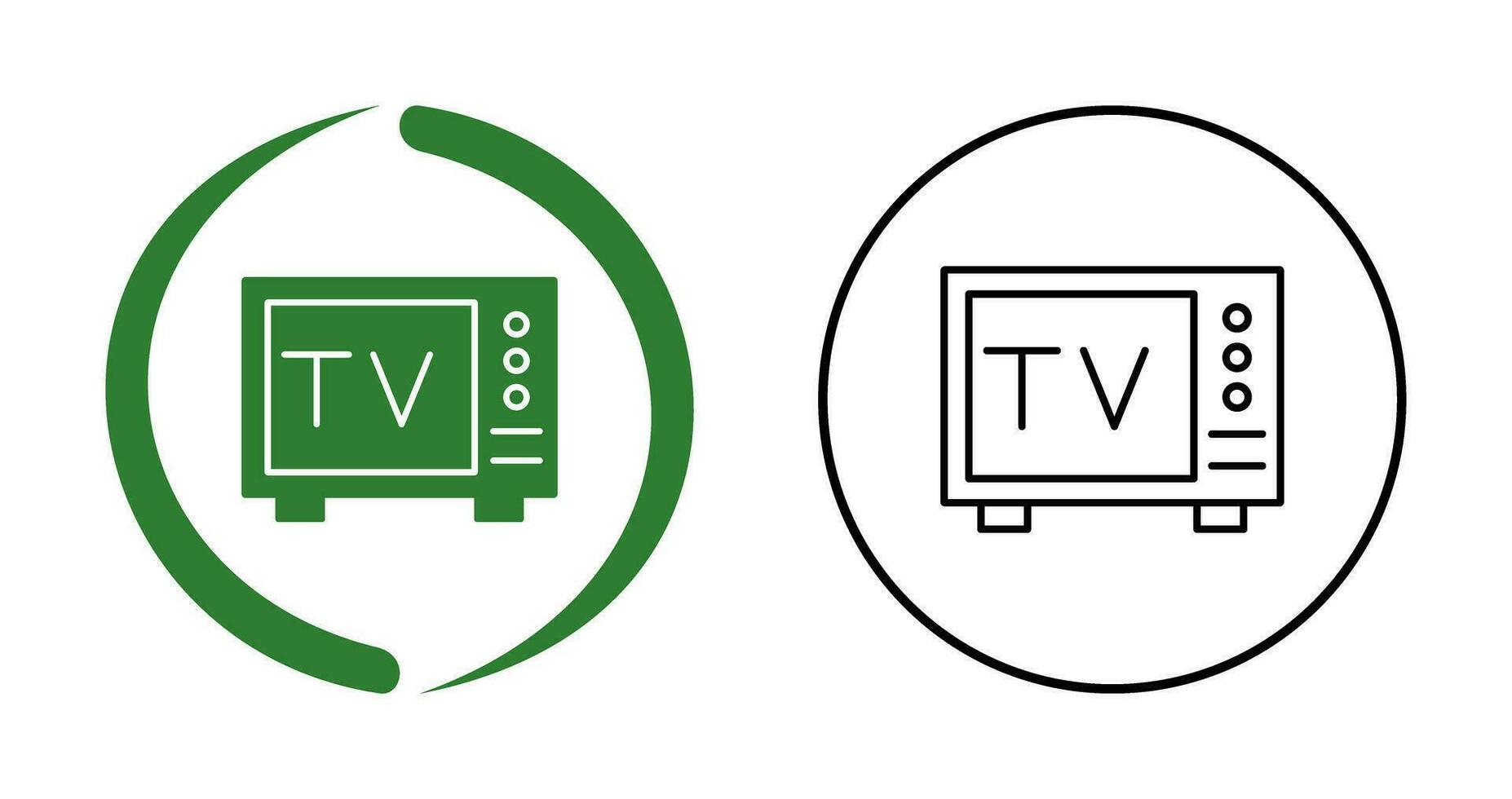 icono de vector de tv