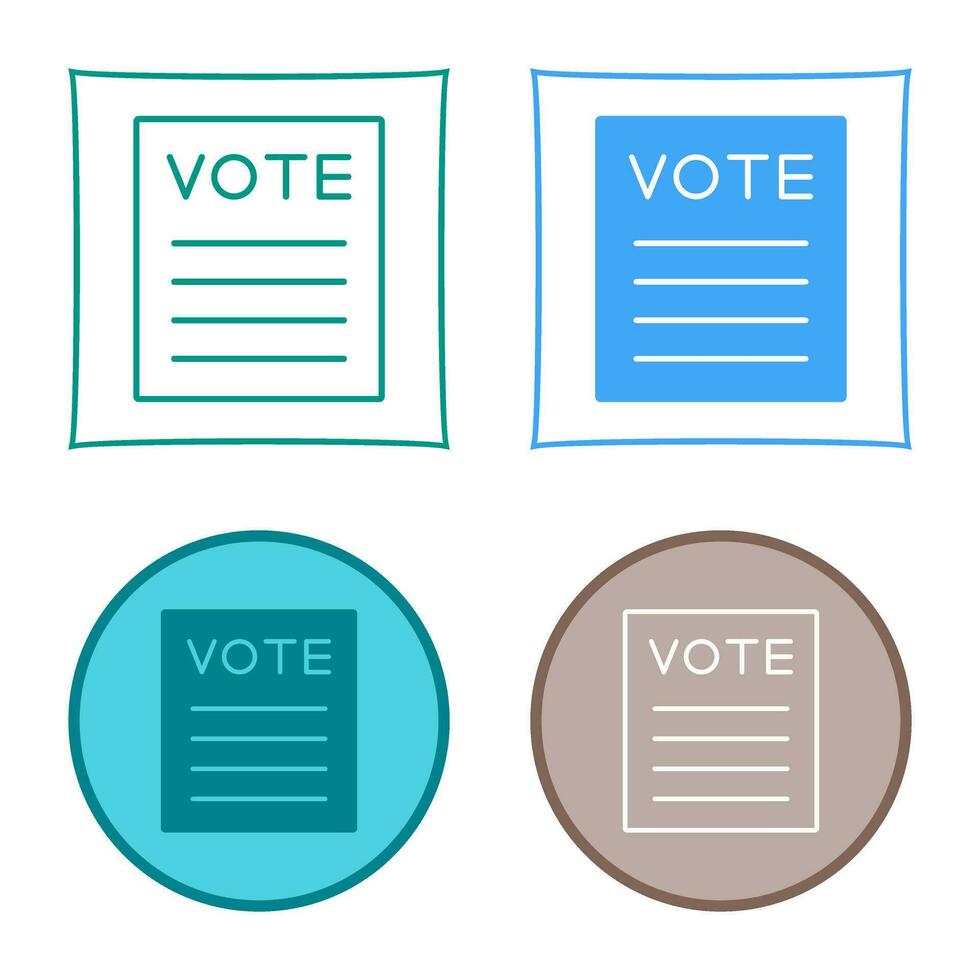 Vote Vector Icon