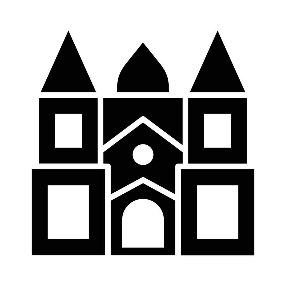 Castle Vector Glyph Icon For Personal And Commercial Use.