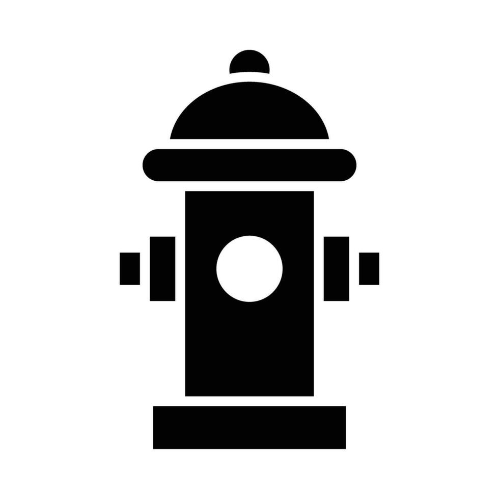 Fire Hydrant Vector Glyph Icon For Personal And Commercial Use.