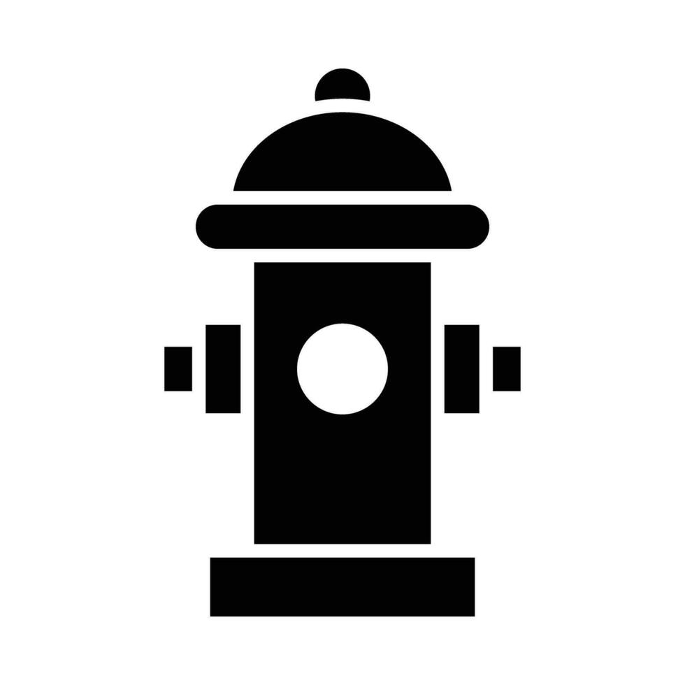 Fire Hydrant Vector Glyph Icon For Personal And Commercial Use.